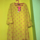 Yellow Soft Cotton Kurti
